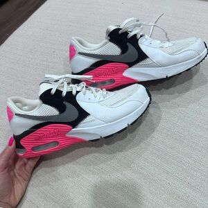 Hot pink and white air max size 11